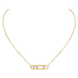 Messika Move Yellow Gold Diamond Necklace  Messika