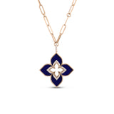 Roberto Coin Venetian Princess Small Lapis & Diamond Necklace  Roberto Coin