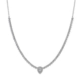 Shy Creation Adele 1.28 Ct. Diamond Pear Necklace
