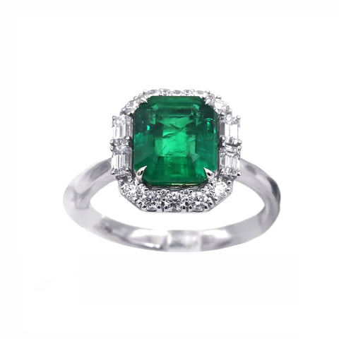 Emerald Diamond Ring CH Collection