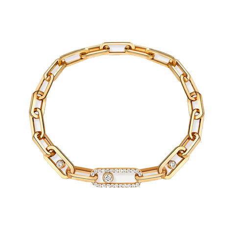 Messika Move Link Yellow Gold Diamond Bracelet  Messika