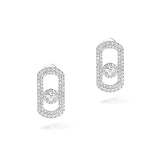 Messika So Move Pavé White Gold Diamond Earrings
