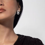 Messika So Move Pavé White Gold Diamond Earrings