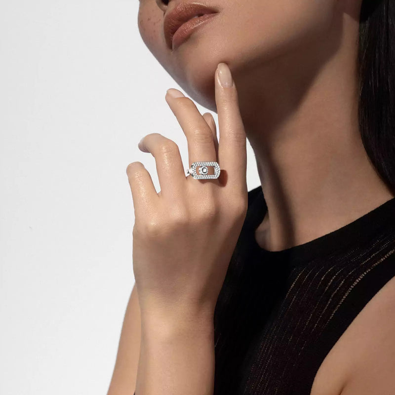 Messika So Move Pavé White Gold Diamond Ring