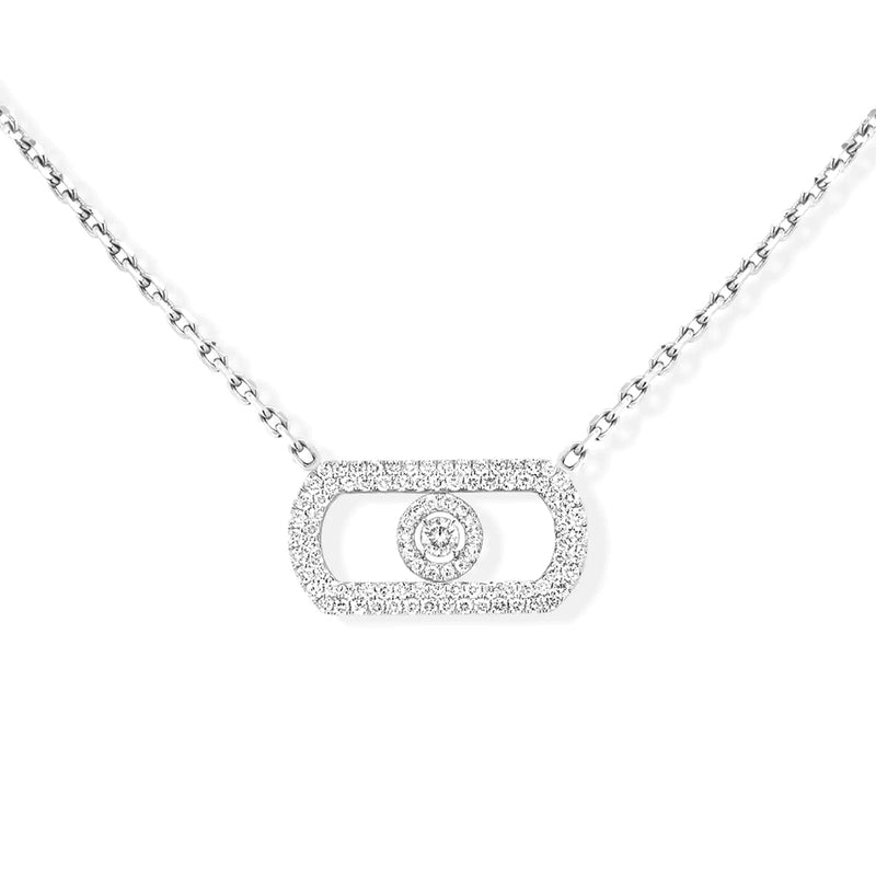 Messika So Move Pavé White Gold Diamond Necklace