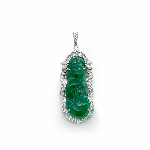 18KW Jade Pendant CH Collection