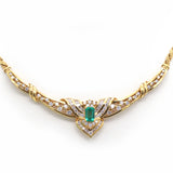 Emerald Diamond Necklace CH Collection