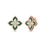 Roberto Coin Princess Flower Malachite Earrings  Roberto Coin