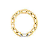 Roberto Coin 18K Yellow/White Designer Gold & Diamond Chunky Paperclip Bracelet  Roberto Coin