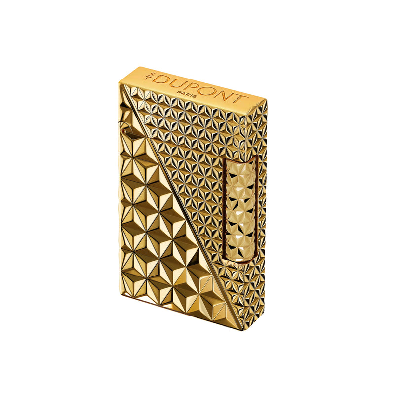 St Dupont Line 2 Lighter Double Fire X gold