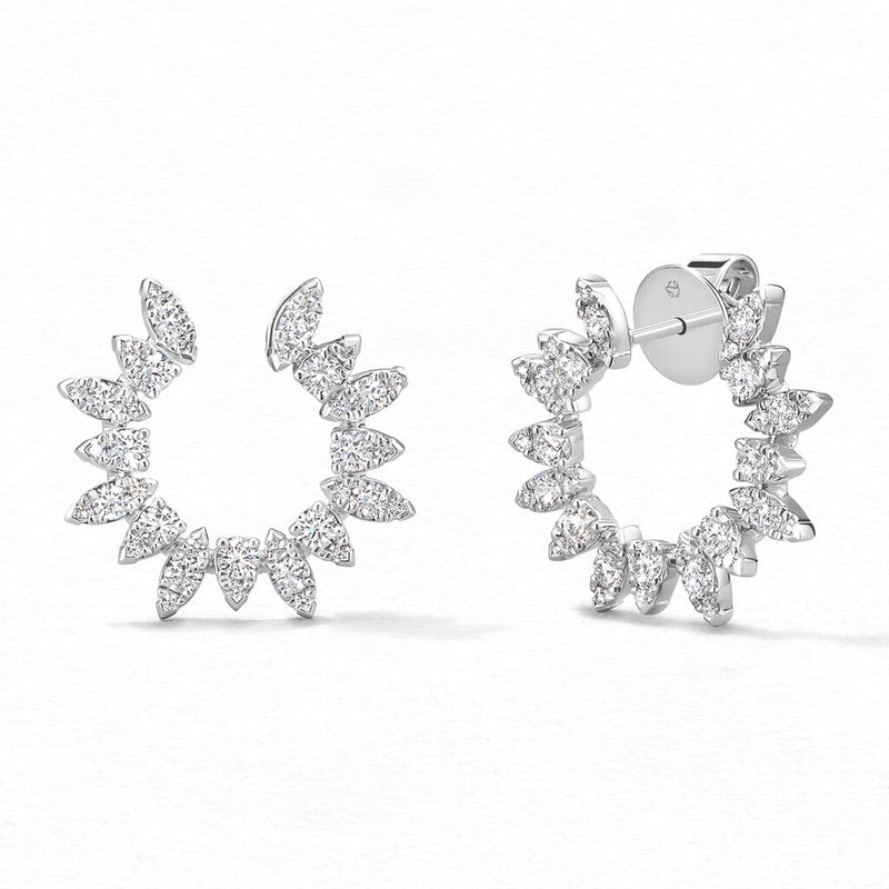 Hearts On Fire Aerial Sunburst Wrap Earring Small