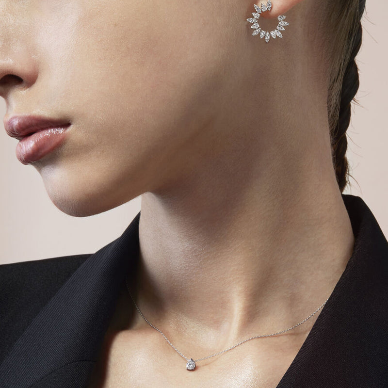 Hearts On Fire Aerial Sunburst Wrap Earring Small