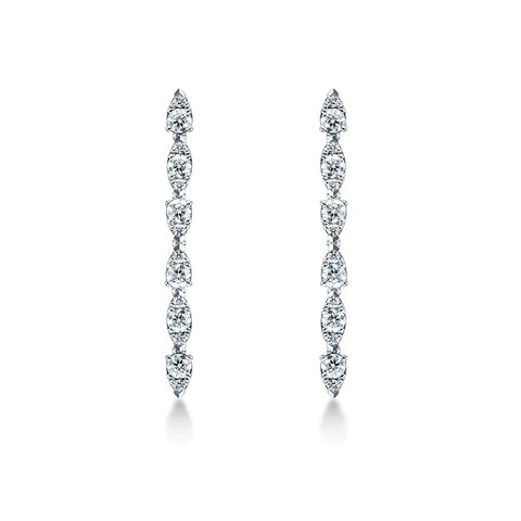 Hearts on Fire Aerial Dewdrop Stiletto Diamond Earrings  Hearts on Fire