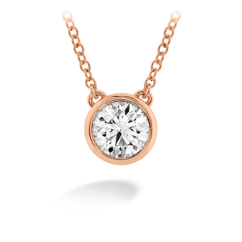 Hearts On Fire Classic Bezel Solitaire Pendant