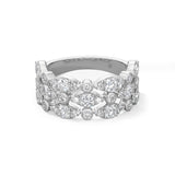 Hearts On Fire Bezel Regal Triple Ring