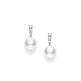 Mikimoto 18K White Gold White South Sea Earrings  Mikimoto