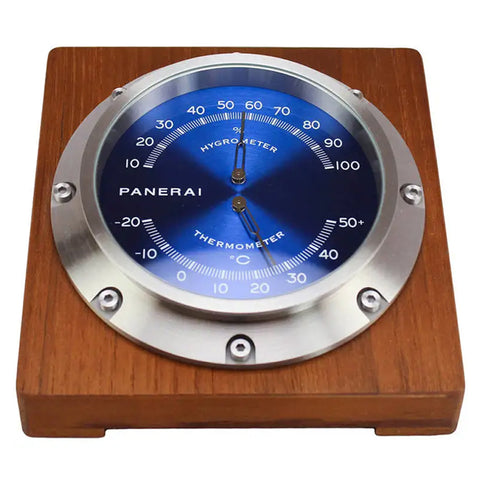 Panerai Hygrometer Thermometer Teak Wood Desk Instrument PAM000256 Panerai
