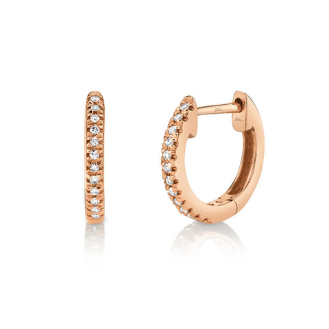 Shy Creation KATE 0.07CT Diamond Huggie Earring