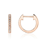 Shy Creation KATE 0.07CT Diamond Huggie Earring