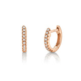 Shy Creation Kate 0.04ct. Diamond Mini Huggie Earrings