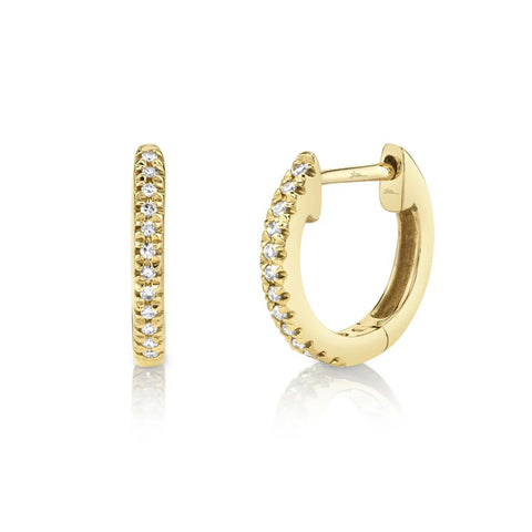 Shy Creation KATE 0.07CT Diamond Huggie Earring