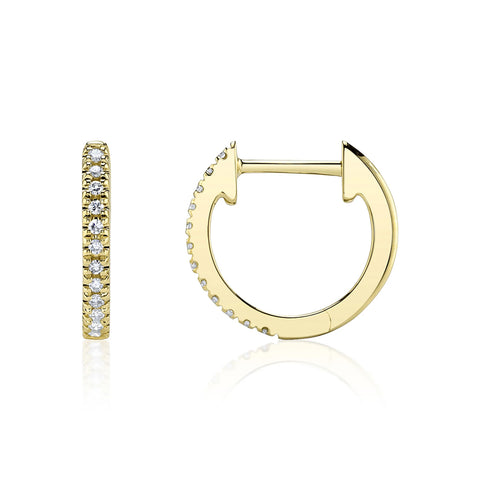 Shy Creation KATE 0.07CT Diamond Huggie Earring