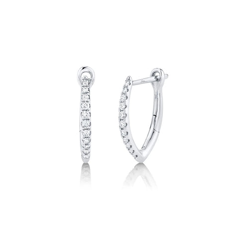 Shy Creation Eternal 0.15ct Diamond Hoop Earring