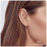 Shy Creation Eternal 0.15ct Diamond Hoop Earring