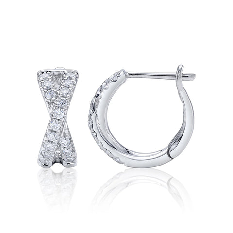 Shy Creation ETERNAL 0.40CT Diamond Huggie Earring