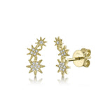 Shy Creation KATE 0.06 CT Diamond Star Stud Earring
