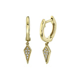 Shy Creation KATE 0.04CT Diamond Huggie Earring