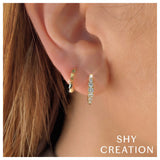 Shy Creation KATE 0.49CT Diamond Huggie Earring