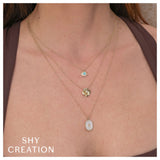 Shy Creation KATE 0.06CT Diamond Flower Necklace