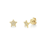 Shy Creation Kate 0.07Ct. Diamond Star Stud Earring