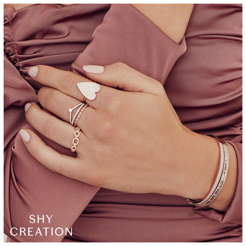 Shy Creation Kate 0.52CT Diamond Pave Bangle