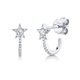 Shy Creation Kate 0.17Ct. Diamond Star Earring