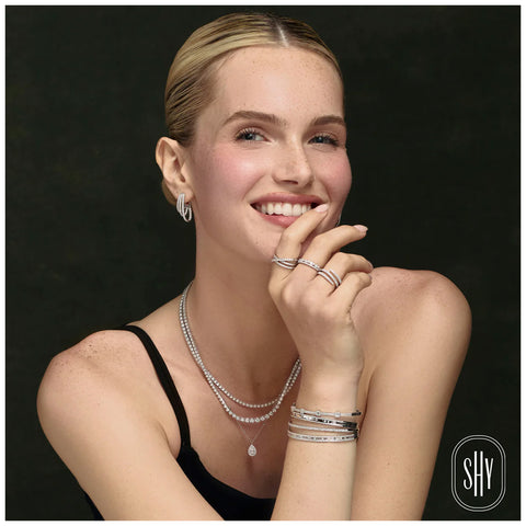 Shy Creation Kate 1.74CT Diamond Baguette Bangle