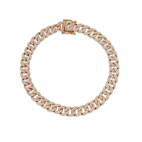 Shy Creation Kate 1.69CT Diamond Pave Link Bracelet