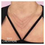 Shy Creation INITIAL 0.03CT Diamond Necklace - INITIAL L