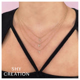 Shy Creation INITIAL 0.05CT Diamond Necklace - INITIAL S