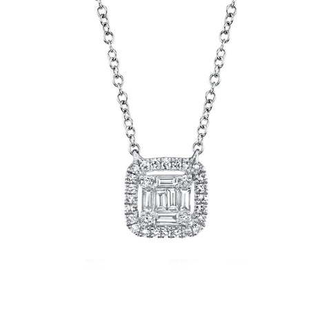 Shy Creation KATE 0.22CT Diamond Baguette Necklace