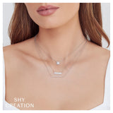 Shy Creation KATE 0.22CT Diamond Baguette Necklace