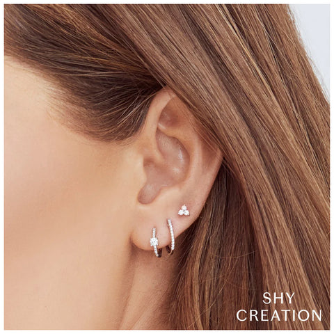 Shy Creation KATE 0.25CT Diamond Huggie Earring