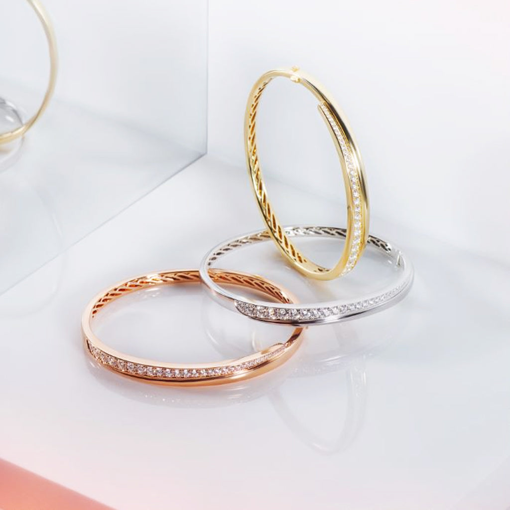 Hearts On Fire Vela Crossover Bangle  Hearts on Fire