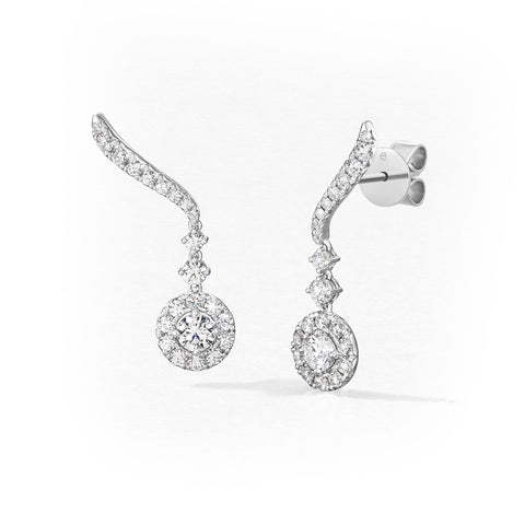 Hearts On Fire Vela Drop Earrings