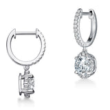 Hearts on Fire Ellipse Diamond Leverback Drop Earrings  Hearts on Fire