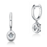 Hearts on Fire Ellipse Diamond Leverback Drop Earrings  Hearts on Fire