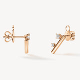 Hearts On Fire Barre Floating Diamond Climber Earrings