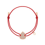 Qeelin Pavé Wulu Bracelet on Red Cord  Qeelin