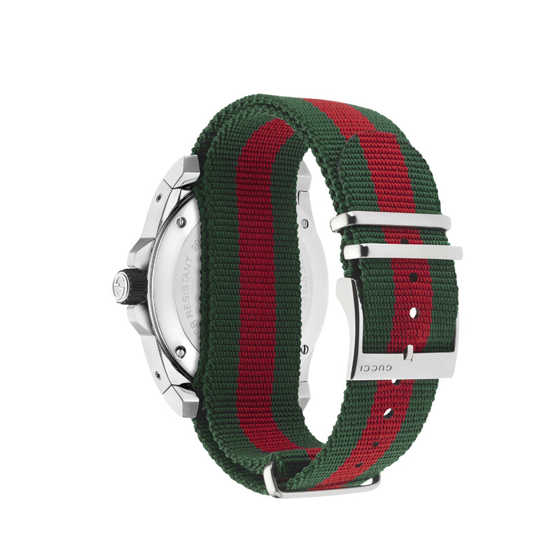 Gucci Dive Green and Red Nylon Watch YA136209A